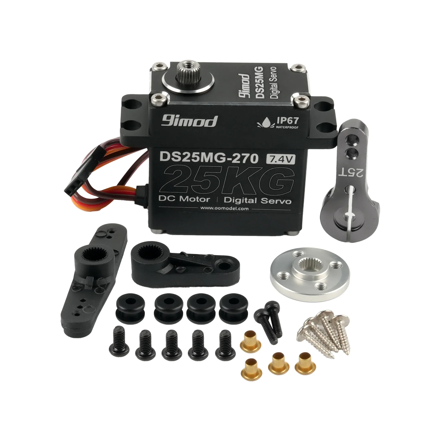 Digital Servo 25kg/35kg Metal Gear Iron Core 180°/270° /360° Waterproof Motor Servos For Rc Car Crawler Scx10 1/8 コン　サーボ