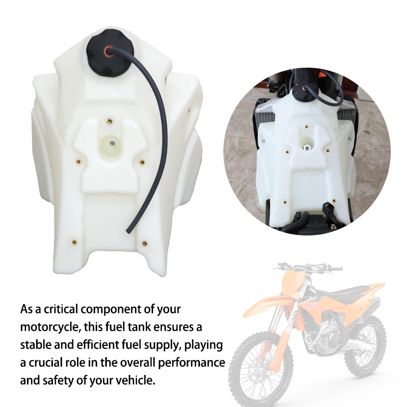 LINGQI RACING Motorcycle Fuel Gas Petrol Tank Oil Storage Can Assembly For KT250 2023 SX SX-F XC XC-F K23 Dirt Pit Bike Off Road