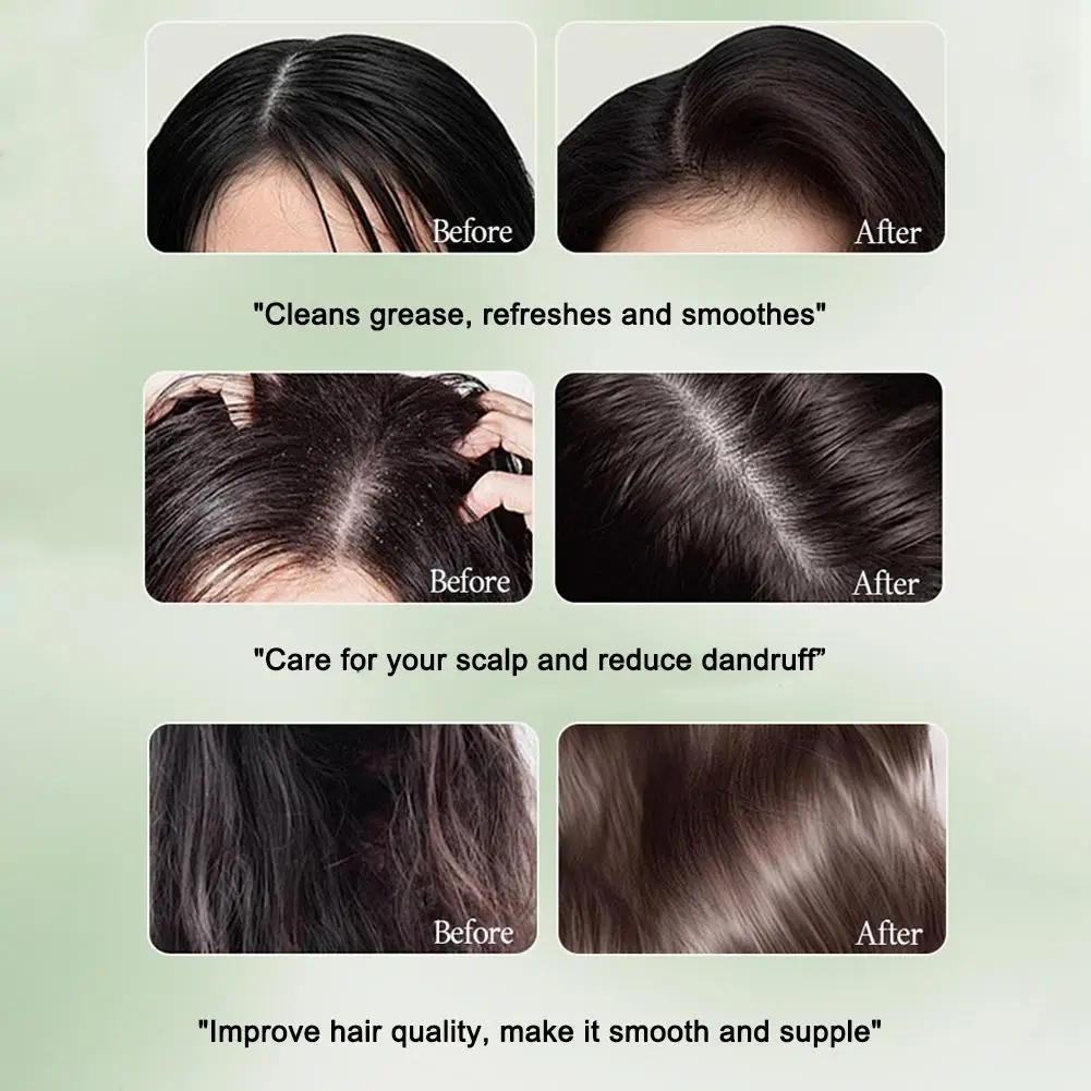 1-10Pcs Natural Herbal Shampoo Soap Usman Grass Handmade Soap Nourishing Oil Control Refresh Fluffy Hair Shampoo Bar Scalp Care - view 3
