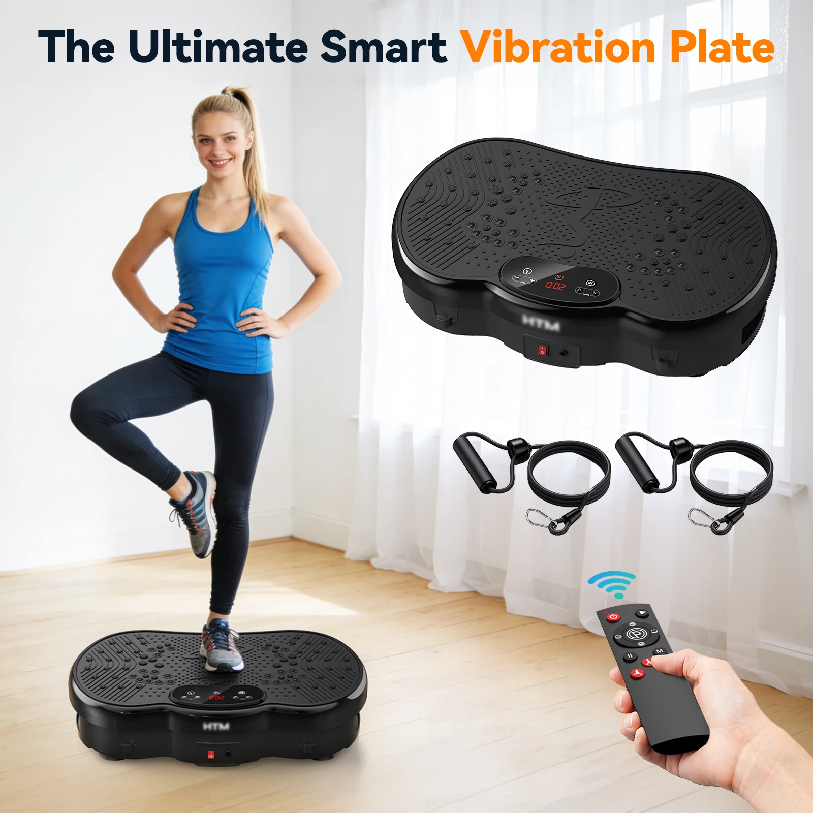 

Vibration Plate LED Calorie Counter 300LBS 120 Speed Levels Whole Body Fitness Massage Execrise Machine for Shaping Fat Burning