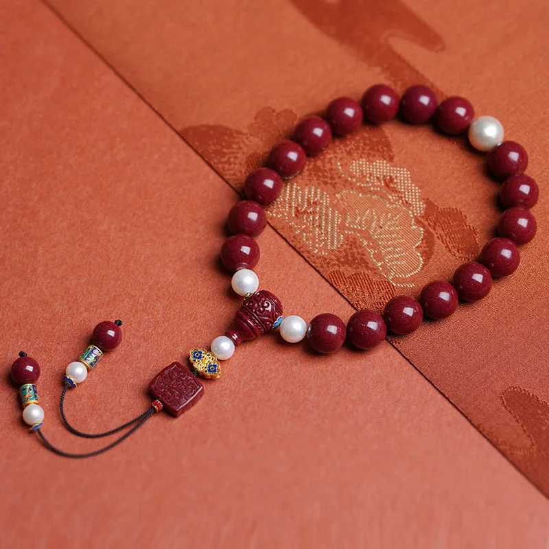 

Handheld Emperor Sandstone Eighteen Prayer Bracelet Buddha Beads Overlapping-Weight for Wom