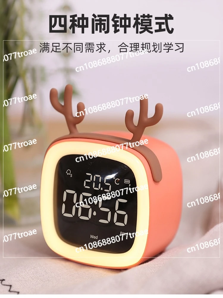 Electronic alarm clock, desktop night light