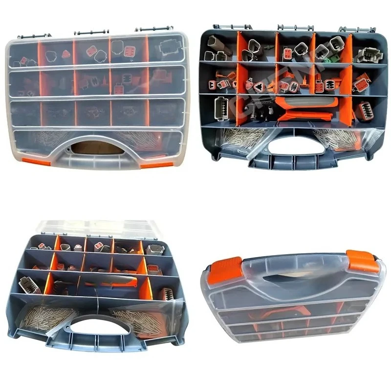 DT Series Waterproof Cable Deutsch Connector Kit DT06 DT04 2P 3P 4P 6P 8P 12P Automotive Seal Plug with Crimping Tool