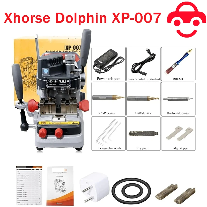 For Xhorse Dolphin XP-007 XP007 Manually Key Cutting Machine for Laser/Dimple/Flat Keys