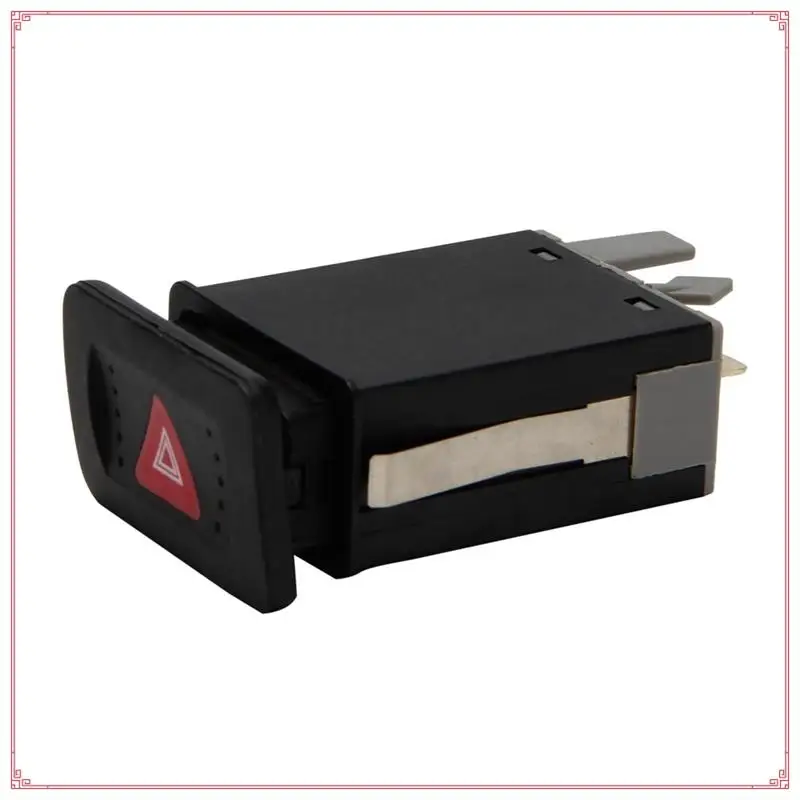 1 قطعة مفتاح الإضاءة خطر السيارات تحذير مفتاح الإضاءة الأسود ABS للجولف 1J0953235J 1J0953235C