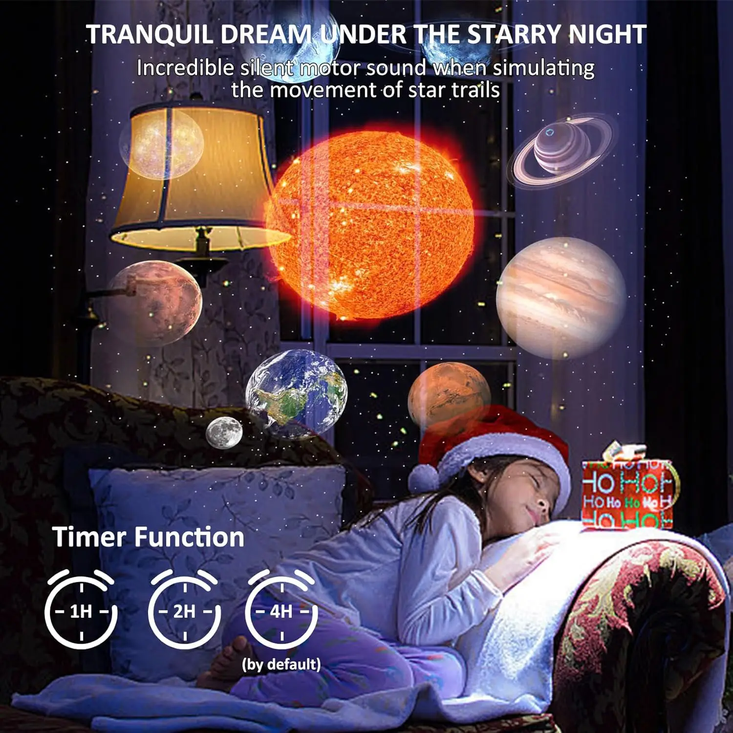 13 in 1 Home Planetarium Projector for Bedroom, 360° Rotating Starry Sky Night Light Projector Adults Christmas Decorations Gift