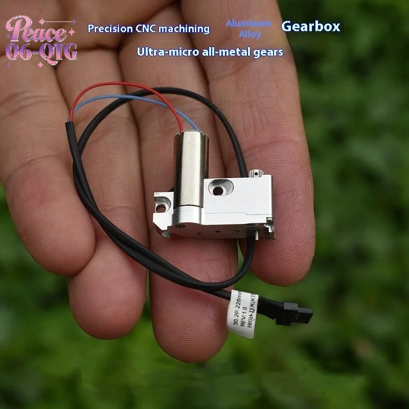 New Full Metal Gearbox Motor DC 2V-3.7V 3V 49RPM Slow Speed 716 Coreless Motor CNC Aluminum Alloy Car Boat Servo Engine