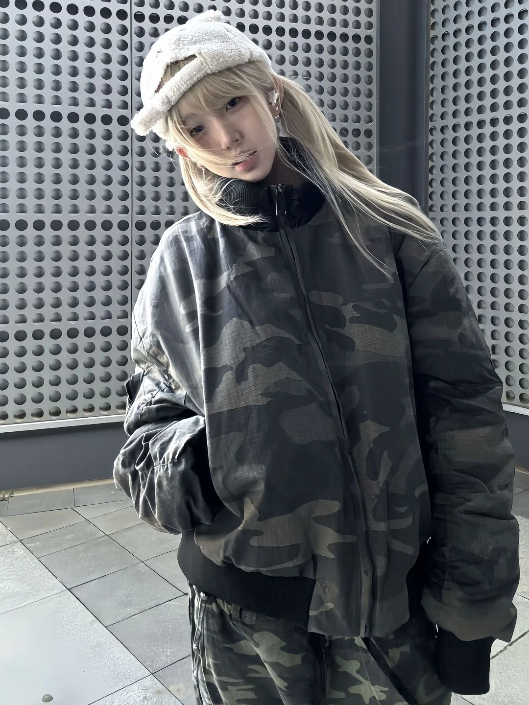 

Camouflage Double-Sided Wear ort Cotton Jaet Men's Sle Autumn Winter American Bomber Flight Jaet Wfle Patterned Coat