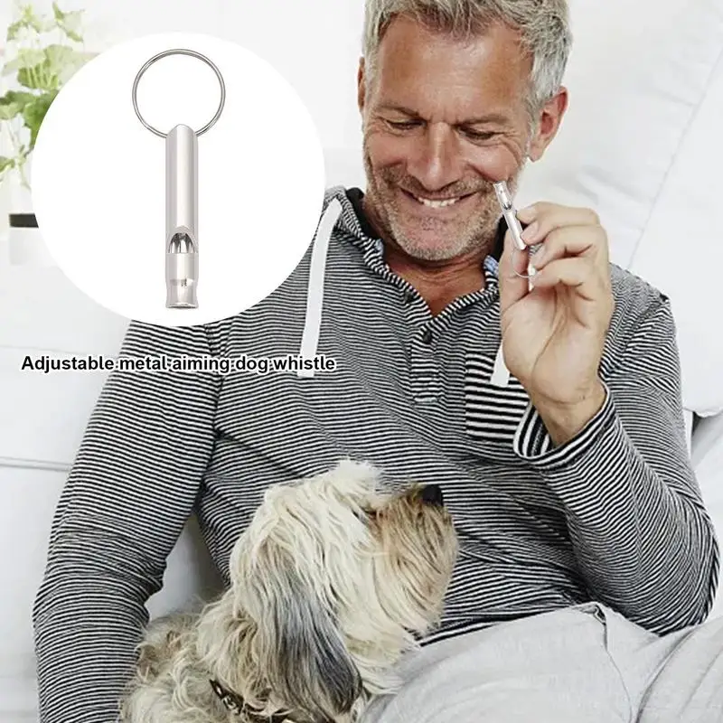 Adjustable metal ultrasonic dog whistle Silent Dog Whistle pet training dog whistle Portable Dog Training Tools Pet Supplies - view 5