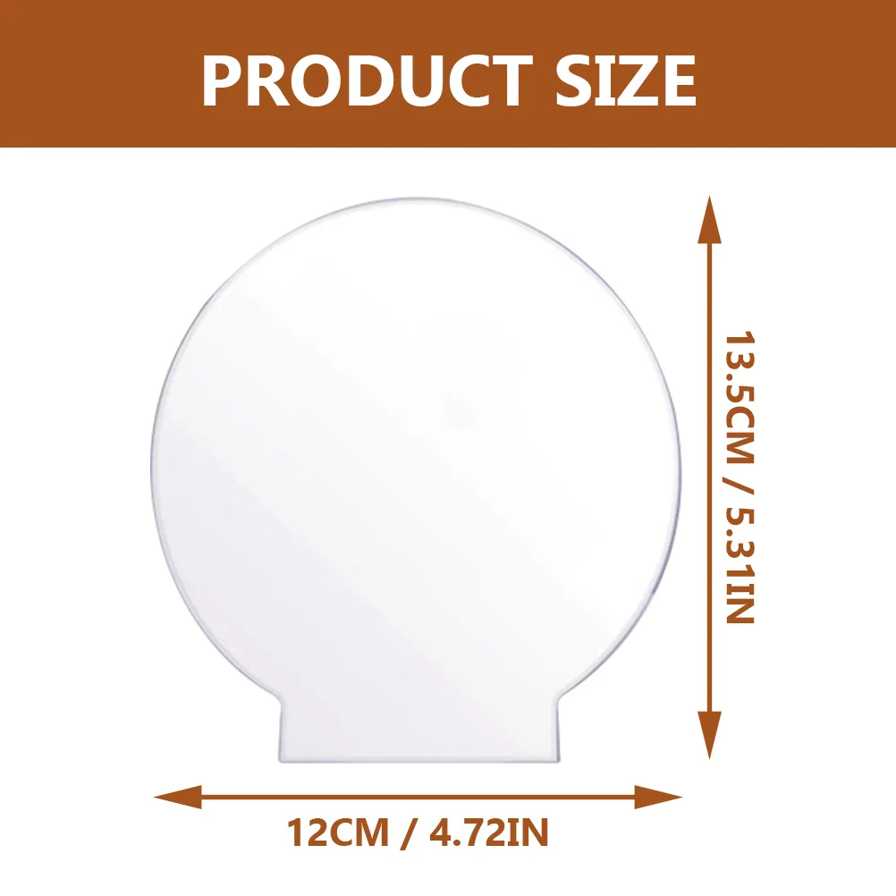 

5pcs Acrylic Sheets Durable Led Light Plate Creative Lamp Board Diy Night Light Decorative Lamp Holder Sheets Transparent Round