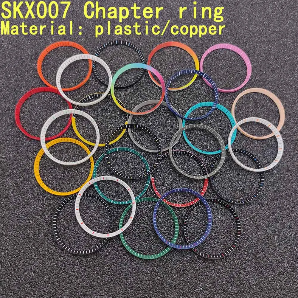 Mod SX7 watch chapter ring installation SX007 SRPD Dive NH35 NH36 case replacement hard plastic/metal inner ring