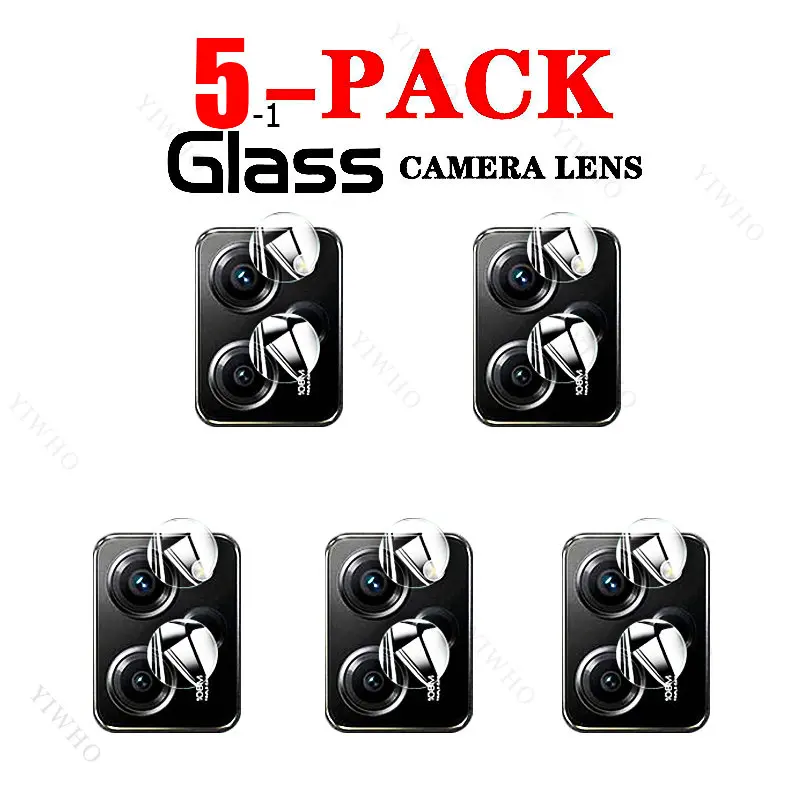 Película protectora de vidrio templado para Xiaomi POCO X5 Pro, lente de pantalla para cámara X5 Pro M4 Pro X4 X3 GT C55 C50 C40 C31 M5s, 5-1 Uds.