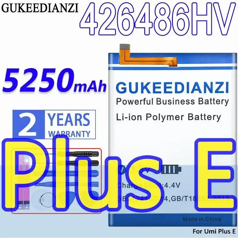 

High Capacity 5250Mah Mobile Phone Battery Durable 426486HV For Umidigi Umi Plus E