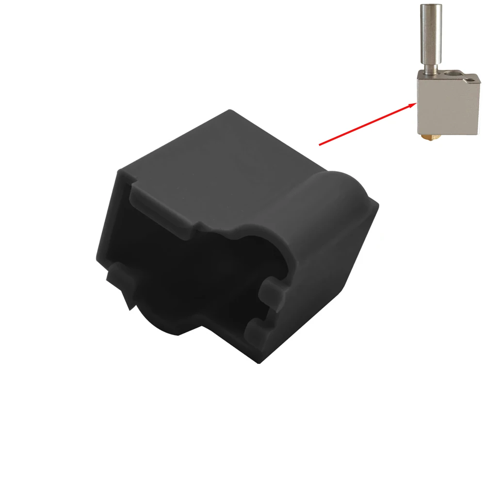 Original FLSUN 3D Printers Part Silicone Sock Cover Protection Sleeve For SR Super Racer Heat Block Hotend Heater V6 J-head