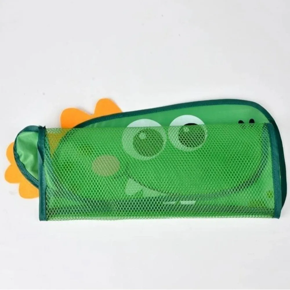 2 Stuks Eend Vormen Babybadje Speelgoed Opbergtas Met Zuignap Opknoping Bad Spel Tas Cartoon Grote Capaciteit Kikker Mesh netto Zak Pop