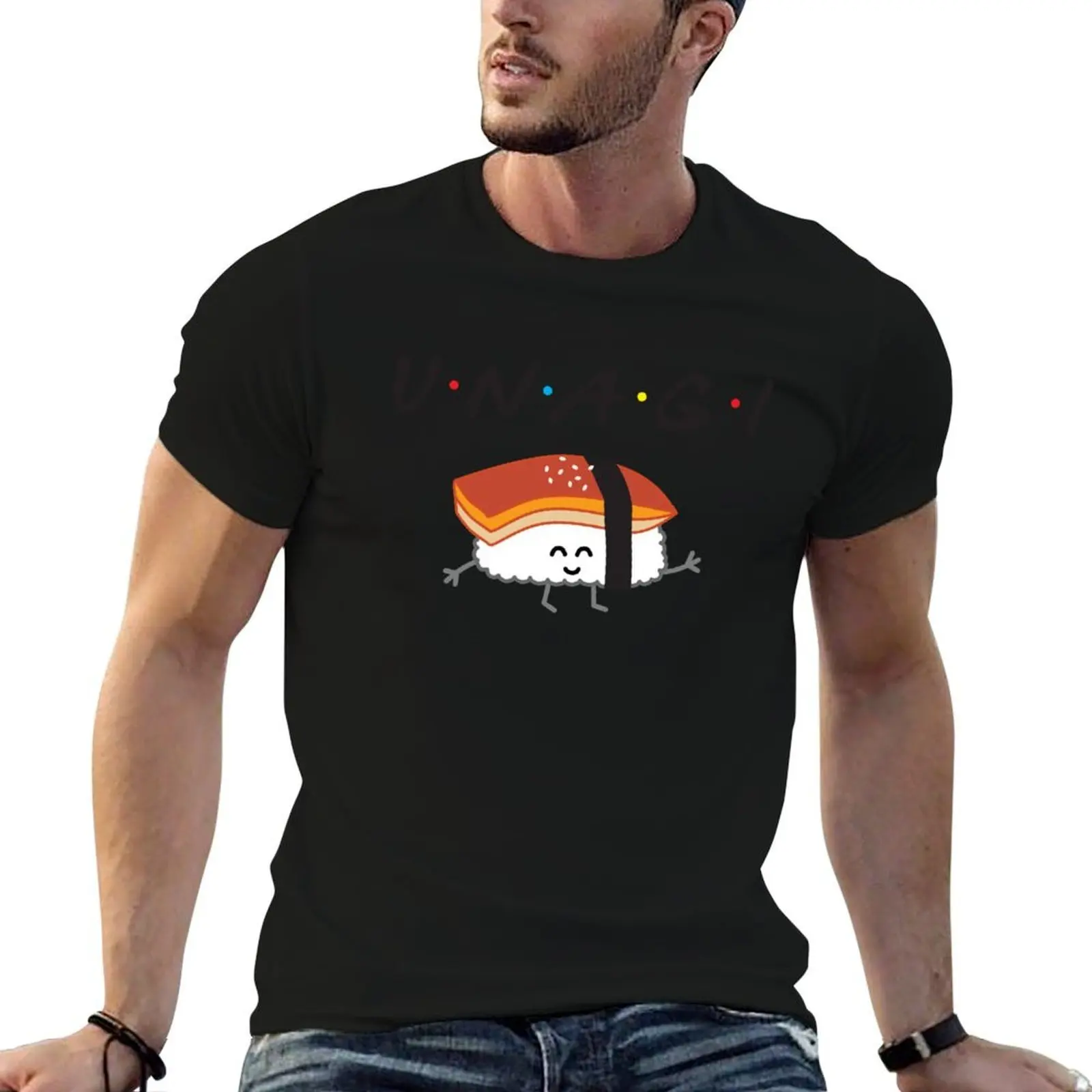Unagi Sushi by Queenies Cards T-Shirt Big and Tall Loose Fit T-Shirt