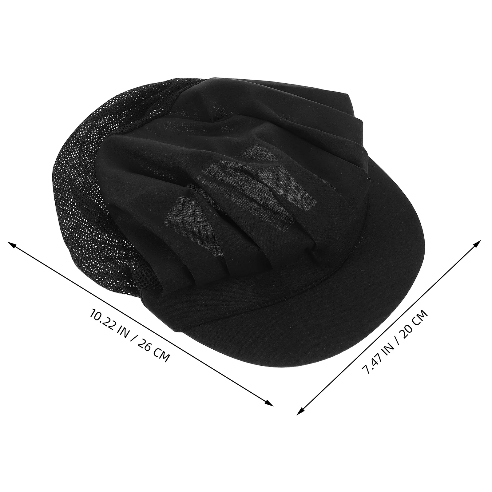 Bonnet de cuisine réglable, 4 pièces, chapeau de Chef avec filet à cheveux, maille respirante pour boulangers, accessoire uniforme pour travailleurs de la Service alimentaire