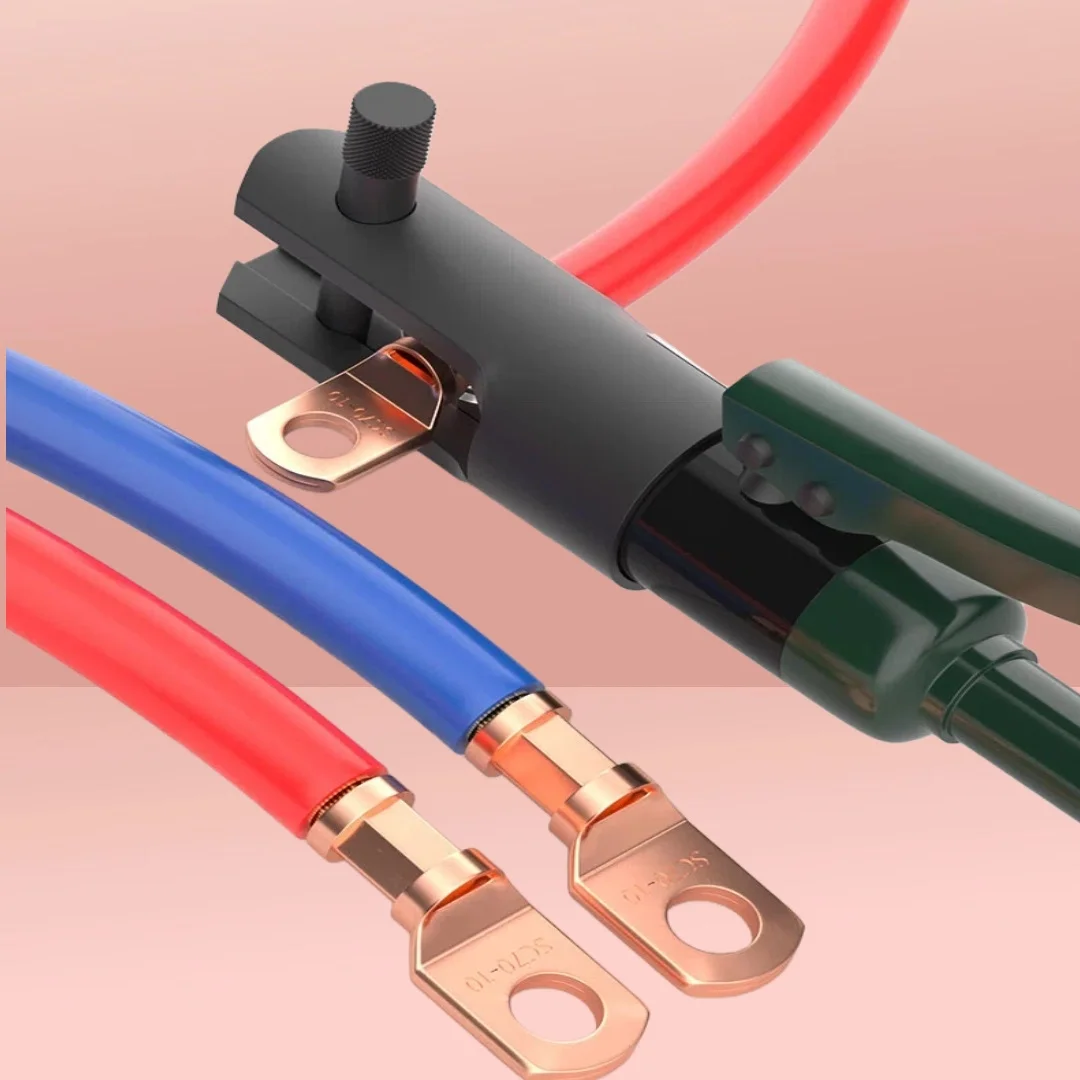 SC Type SC6 SC10 SC16 SC25 Copper Lug Ring Wire Connectors Bare Cable Electric Crimp Terminal 6 8 10 12mm Crimp Wire Connector