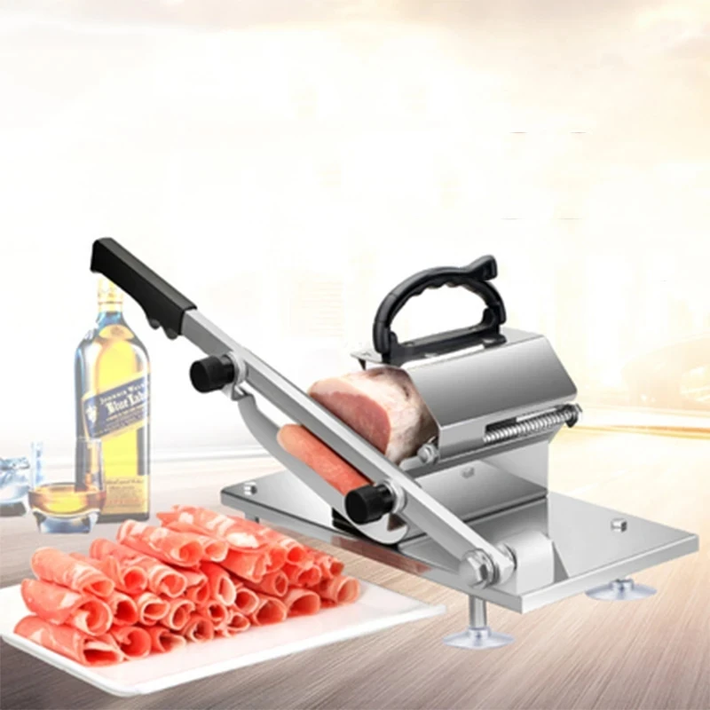 Meat Slicer Slicer Sliced Meat Cutting Machine Slicer Automatic Meat Delivery Desktop Easy-cut Frozen Beef and Mutton