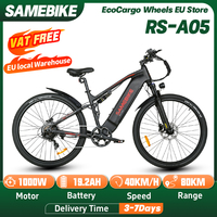 SAMEBIKE RS-A05 Electric Bicycle 1000W 48V 19.2AH 29 Inch Tire Adult Ebike Mountain Snow Off-Road Electric Bike Full Suspension