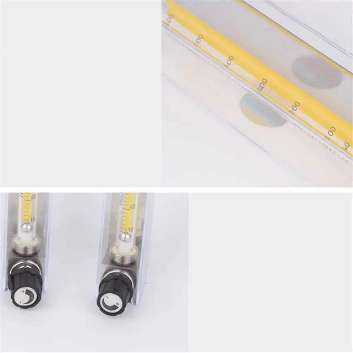 HGHO Low Liquid Water Meter 10-100L/H Water Flowmeter Rotameter with Control Valve