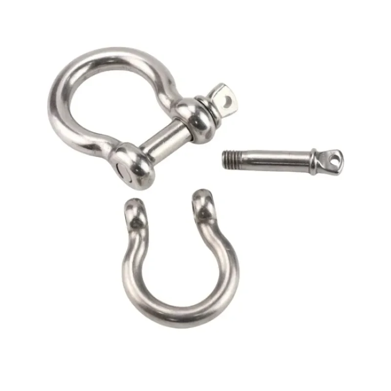 304 Stainless Steel Japanese/European Bow Extended Shackle - Durable Marine Hardware for Rigging and Heavy-Duty Applications