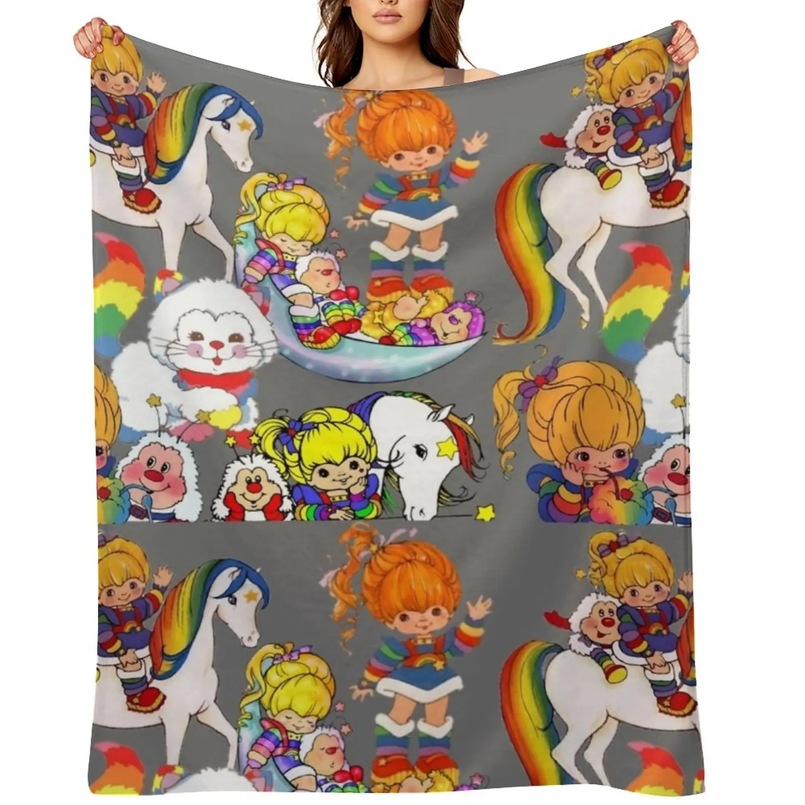 

rainbow briterainbow briterainbow briterainbow brite Throw Blanket Soft Plush Plaid Soft Heavy Designers Blankets