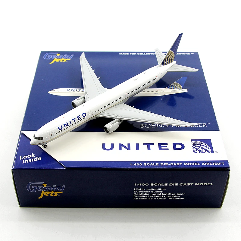 Diecast1/400 Scale GeminiJets GJUAL2155 United Airlines B767-400ER N69059 Passenger Alloy Aircraft Model Collectible Toy Gift