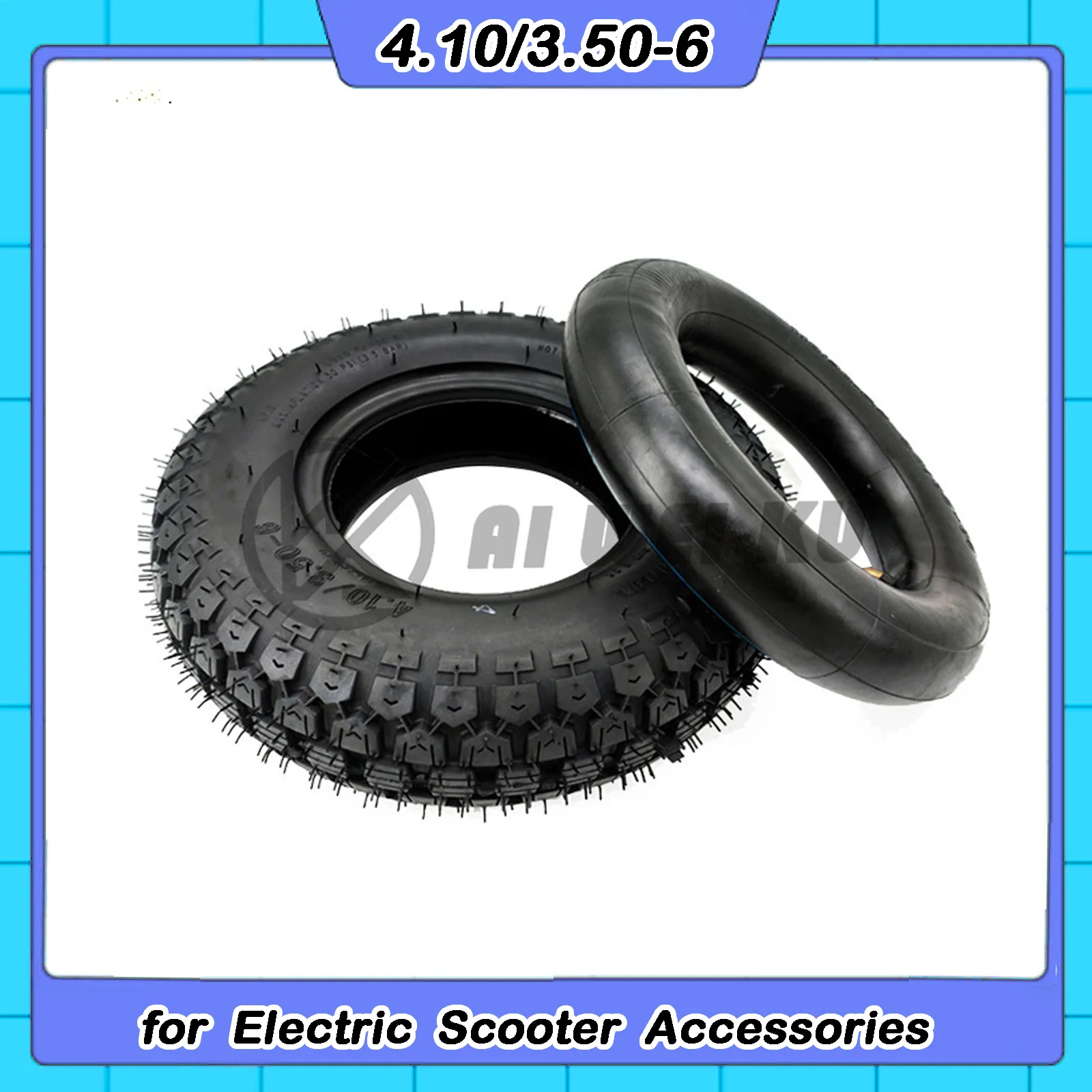 

4.10/3.50-6 Inner and Outer Tires 12-inch Pneumatic Suitable for Lawn Mowers Old Scooter Tire