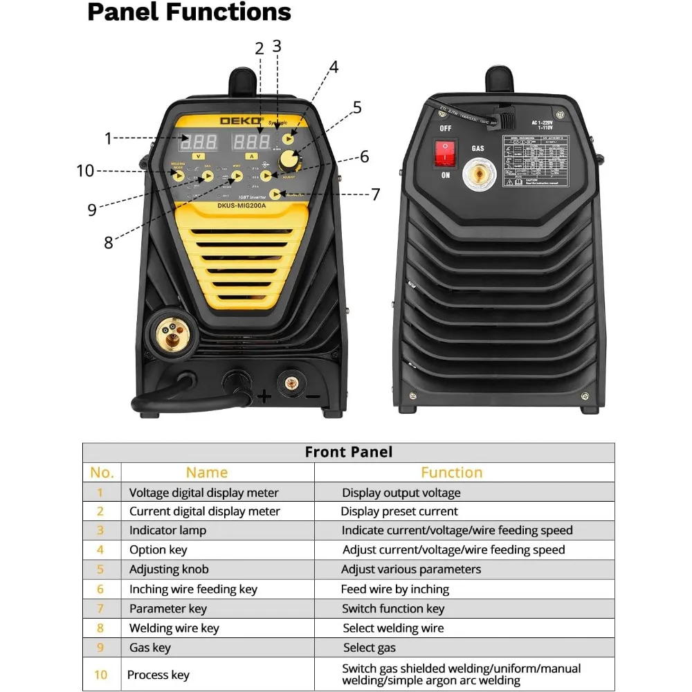 MIG/MMA Welder, SYNERGIC DC Inverter Welding Machine