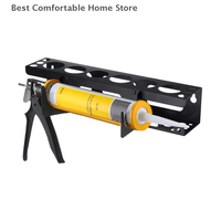 Caulk Tube Holder Metal Grease Tube Rack Wall Mounted Sealant Organizer Hand Caulking Tube Rack Caulking Tool Organizer