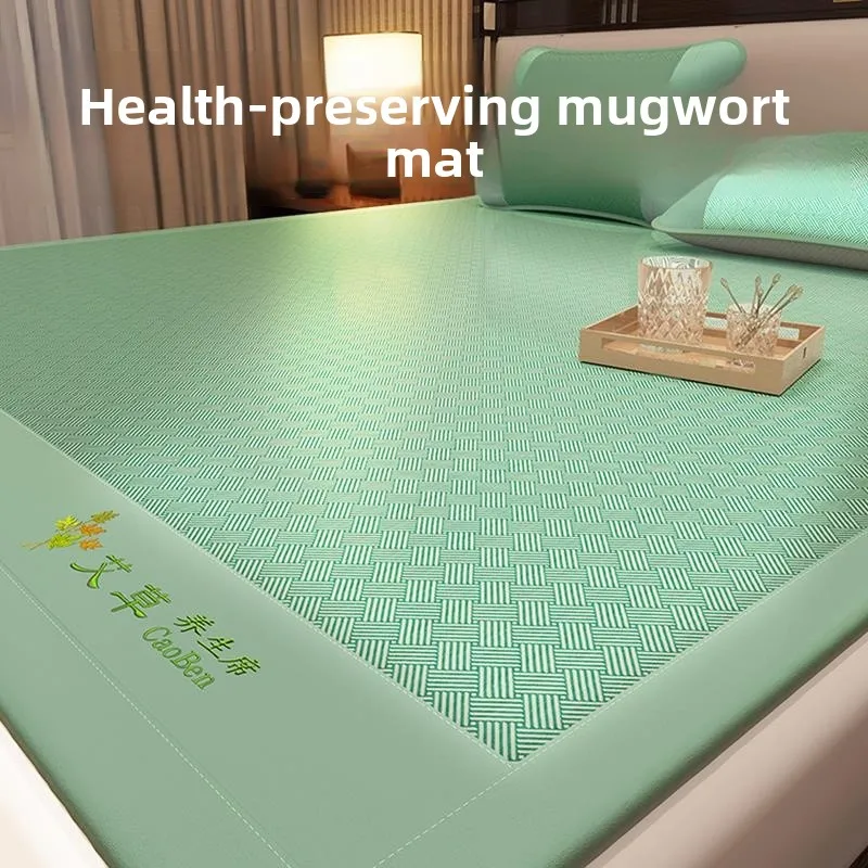 

Охлаждающий коврик из ледяного шелка 2025: Новинка для студентов, общежитий, для одного человека, мягкий бамбуковый коврик для летнего охлаждения