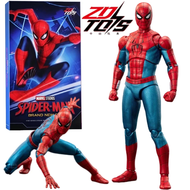 ZD Spider‑Man Brand New Day Action Figure Marvel Super Hero Movable Joints Collectible Model Desktop Display Ornament Collection