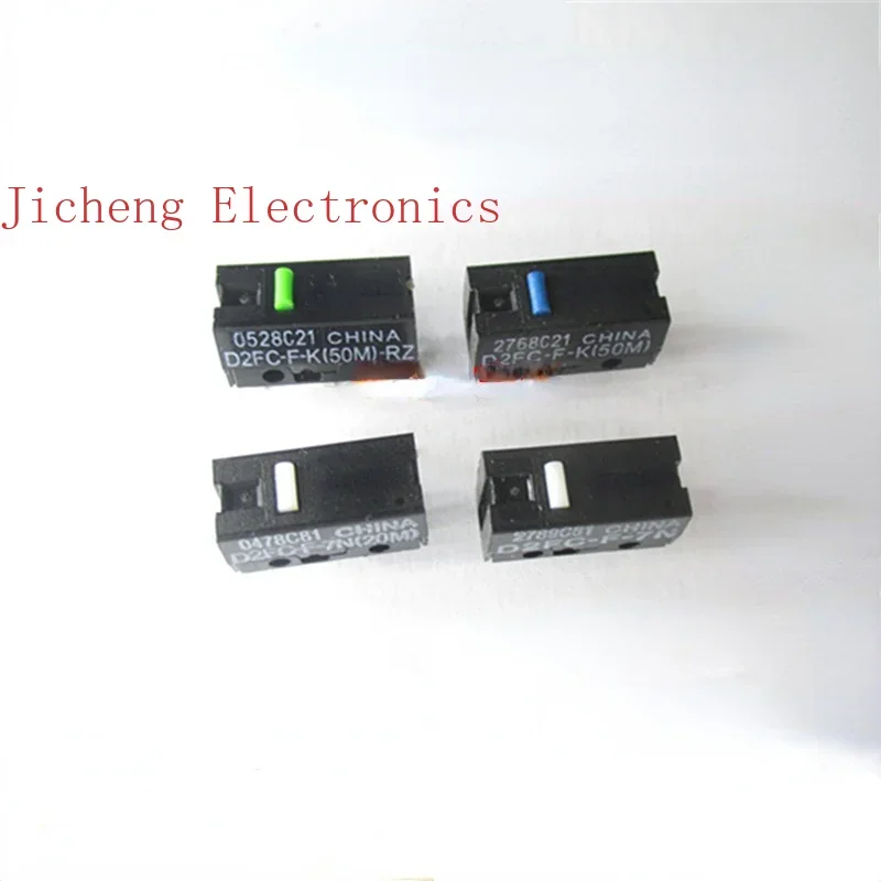 

10PCS D2FC-F-K (50M) - RZ Green Dot Mouse Microswitch 7N 10m 20M OF Button