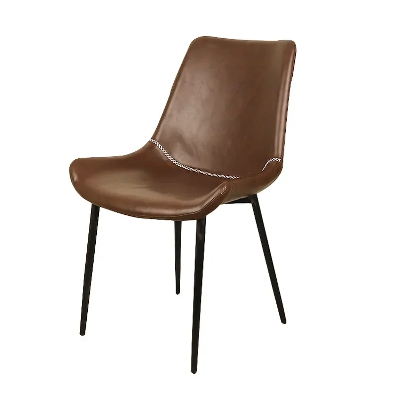 Nordic Modern Dining Chair Scratch Resistant Upholstered Backrest Seat for Home Office Restaurant Light Luxury Furniture
