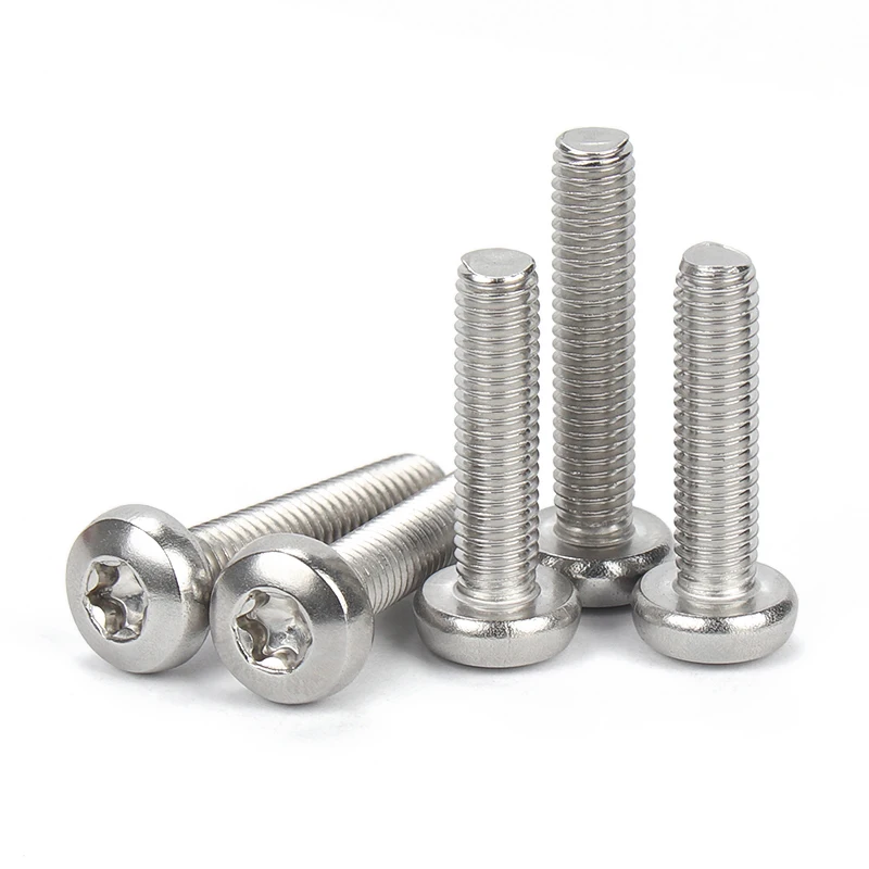 304 Stainless Steel Torx Round Head Screws A2 Anti-Theft Security Screw Plummer Without Column Core Bolts M2 M2.5 M3 M4 M5 M6 M8