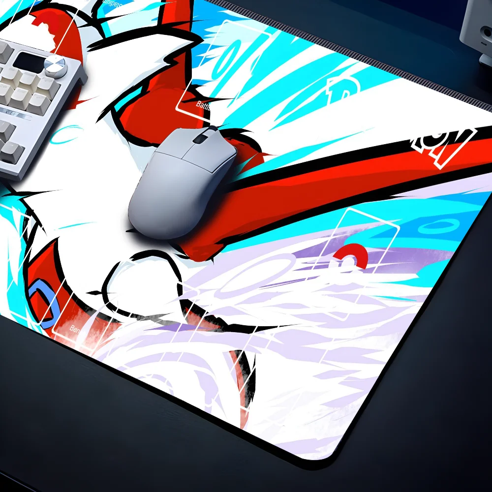 anime cute P-Pokemon elf   Mousepad Mouse Mat Desk Mat With Pad Gaming Accessories Prime Gaming XXL Keyboard Pad