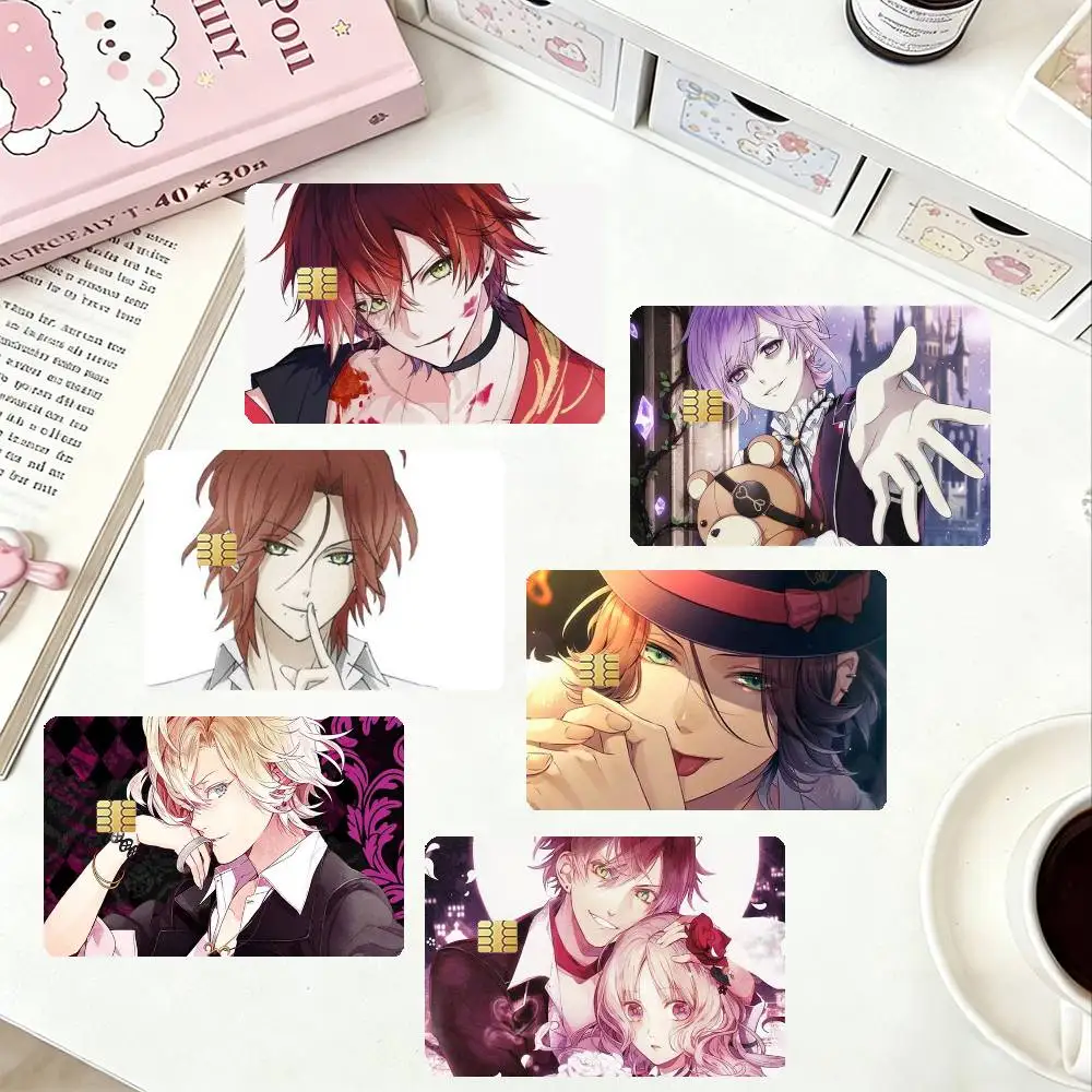 

D-Diabolik Lovers-s HD Waterproof Card Skins Protective Stickers for Credit Bank Game Cards