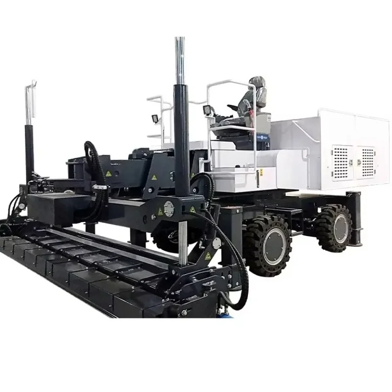 Self-Leveling Cement Laser Paving Machine Hydraulic Concrete Laser Screed 4000 RPM Vibration Frequency Construction Floor Engine
