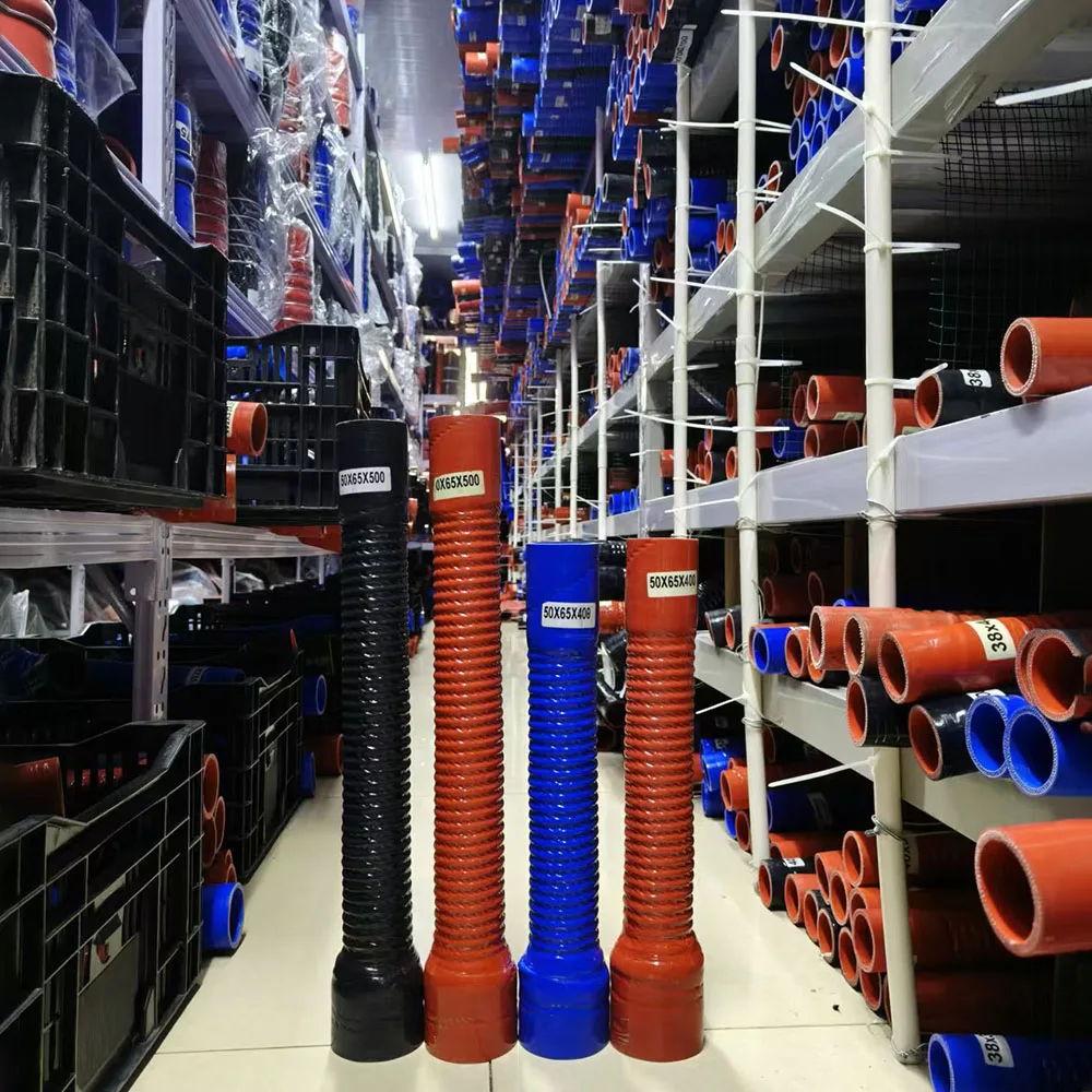 Variable diameter silicone steel wire tube Pressure resistant fabric Engine intercooler turbocharger intake pipe