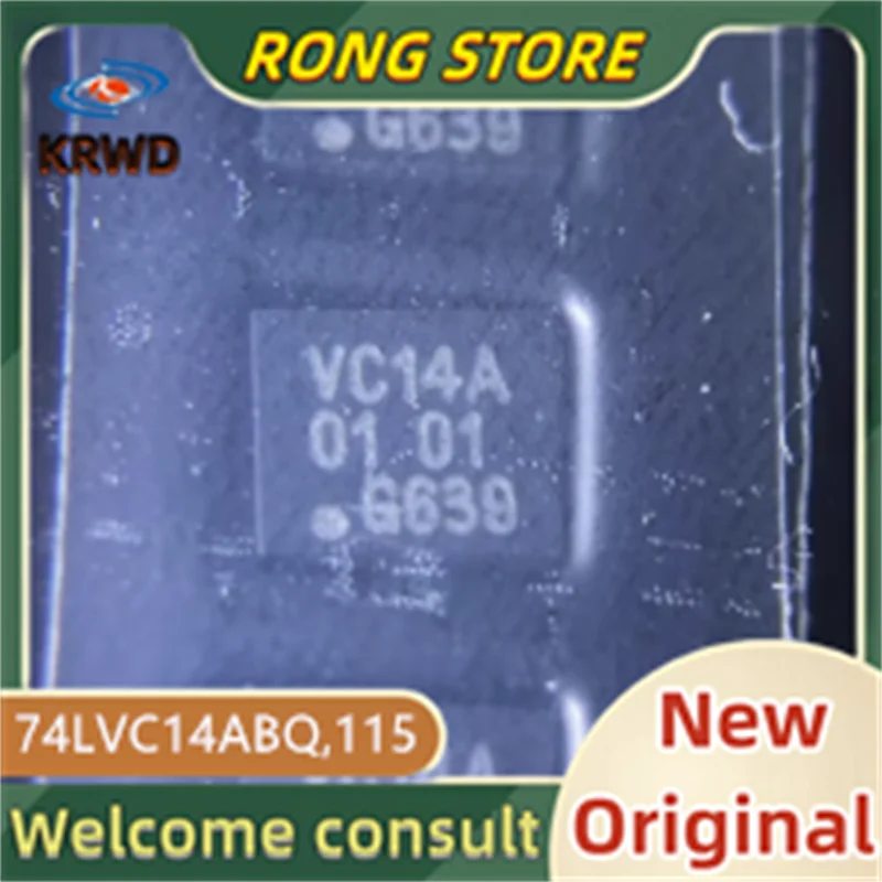 10PCS VC14A New and Original Chip IC 74LVC14ABQ,115 74LVC14ABQ 74LVC14 QFN14