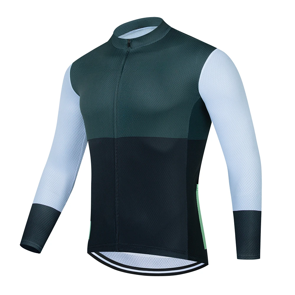 Spring Long Sleeve Cycling Jersey Man's Cycling Clothing 2023 Summer Anti-UV Bike Jersey Breathable Bicycle Shirt