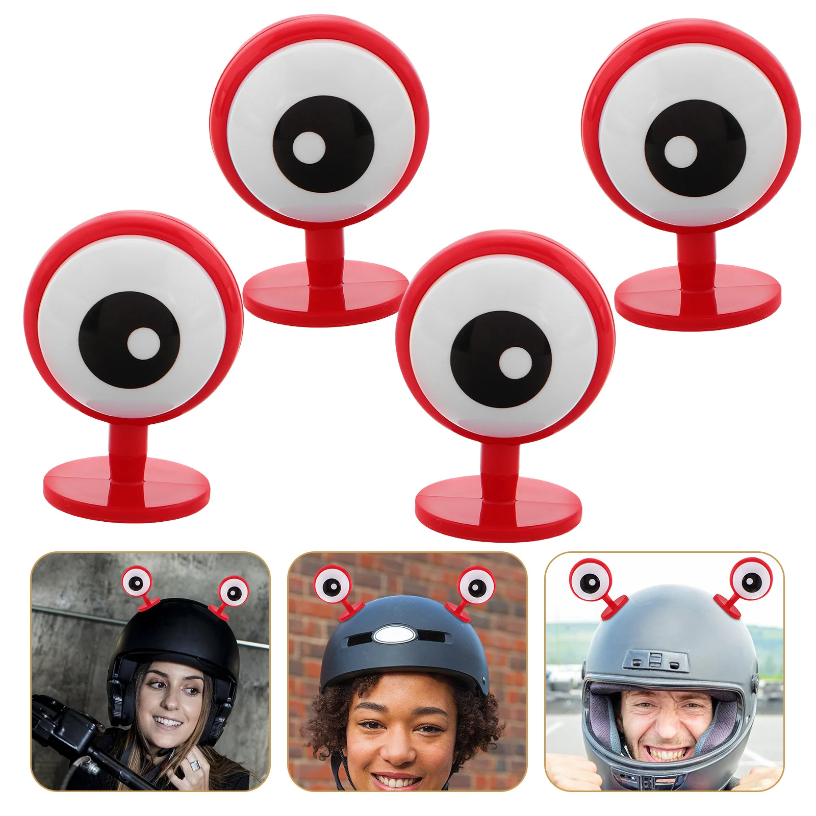 

Cute 3D Eye Stickers Decals Universal Fit Motorcycle Accessories Bumper Car Stickers Funny Eyes Animated
