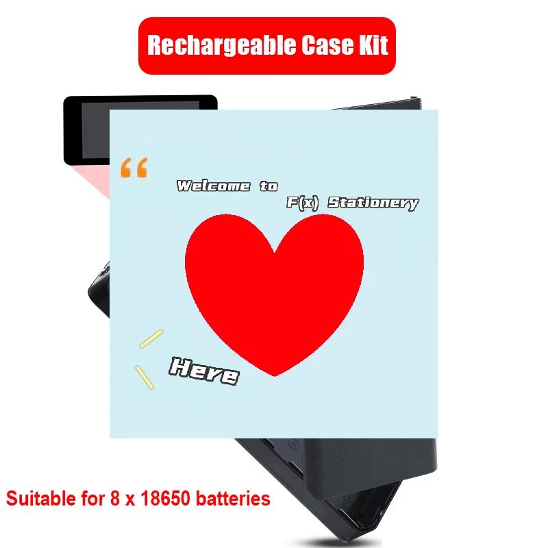 

1PC DIY Shell 8*18650 Battery Power Bank Dual USB For Phone Charging 18650 Battery Storage Box Case Without Battery-F(x)