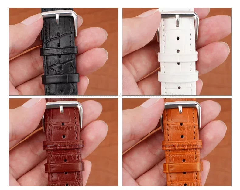 2PC Leather Watch Band Loop Ring 14mm 18mm 20mm 21/22mm 24mm 26mm Watch Strap Keeper Loop Watch Band Holder Retainer Accessories