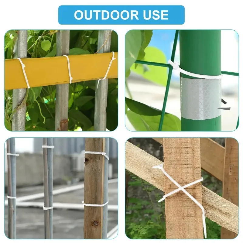 Velcro Self Locking Nylon Cable Ties Plastic Clamping Collar Tie Fastening Scratch Cable Organizer for Phone & Telecommunication