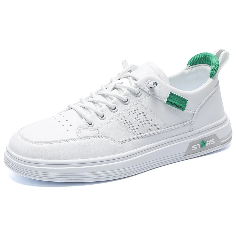 Zapatillas deportivas De suela blanda para Hombre, zapatos informales a la moda, transpirables, para deportes al aire libre, color blanco, 2024