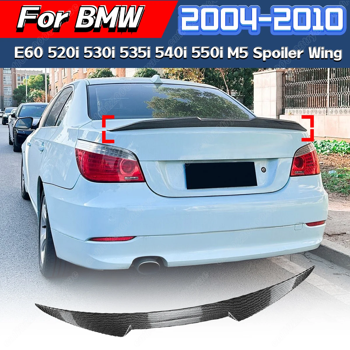

Для BMW E60 520i 530i 535i 540i 550i M5 2004 2005 2006 2007 2008 2009 2010 задний спойлер багажника на крышу багажника Lip M4 Style Body Kit