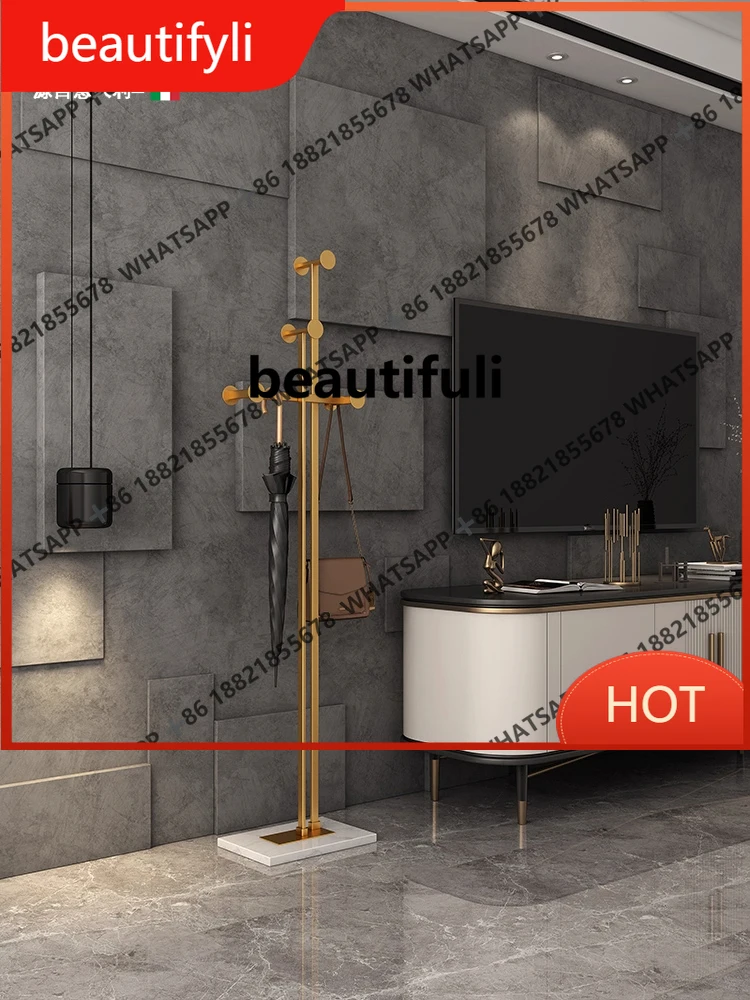 

A139 Coat rack Light luxury porch Hanging clothes and hanger Floor-to-ceiling bedroom Entrance home