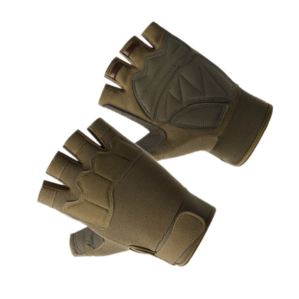 1 زوج قطع مقاومة نصف اصبع قفازات الإفراج السريع تنفس قفازات ركوب الدراجات للرجال عدم الانزلاق رياضة الجري ركوب الدراجة والعتاد